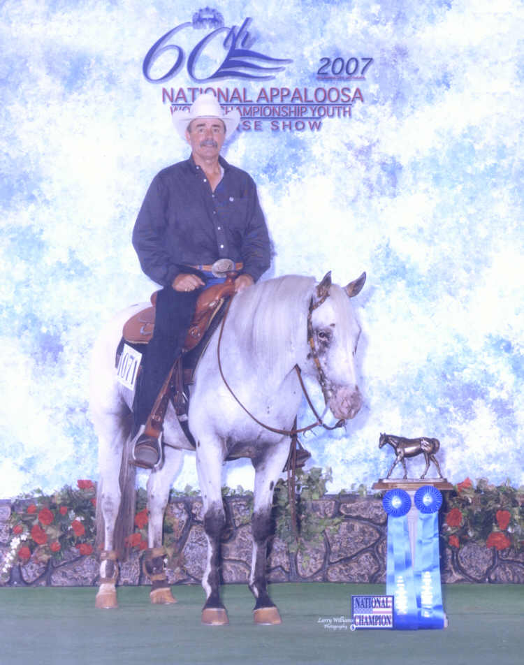 Mister Awesome Affaire winning Appaloosa Nationals 2007